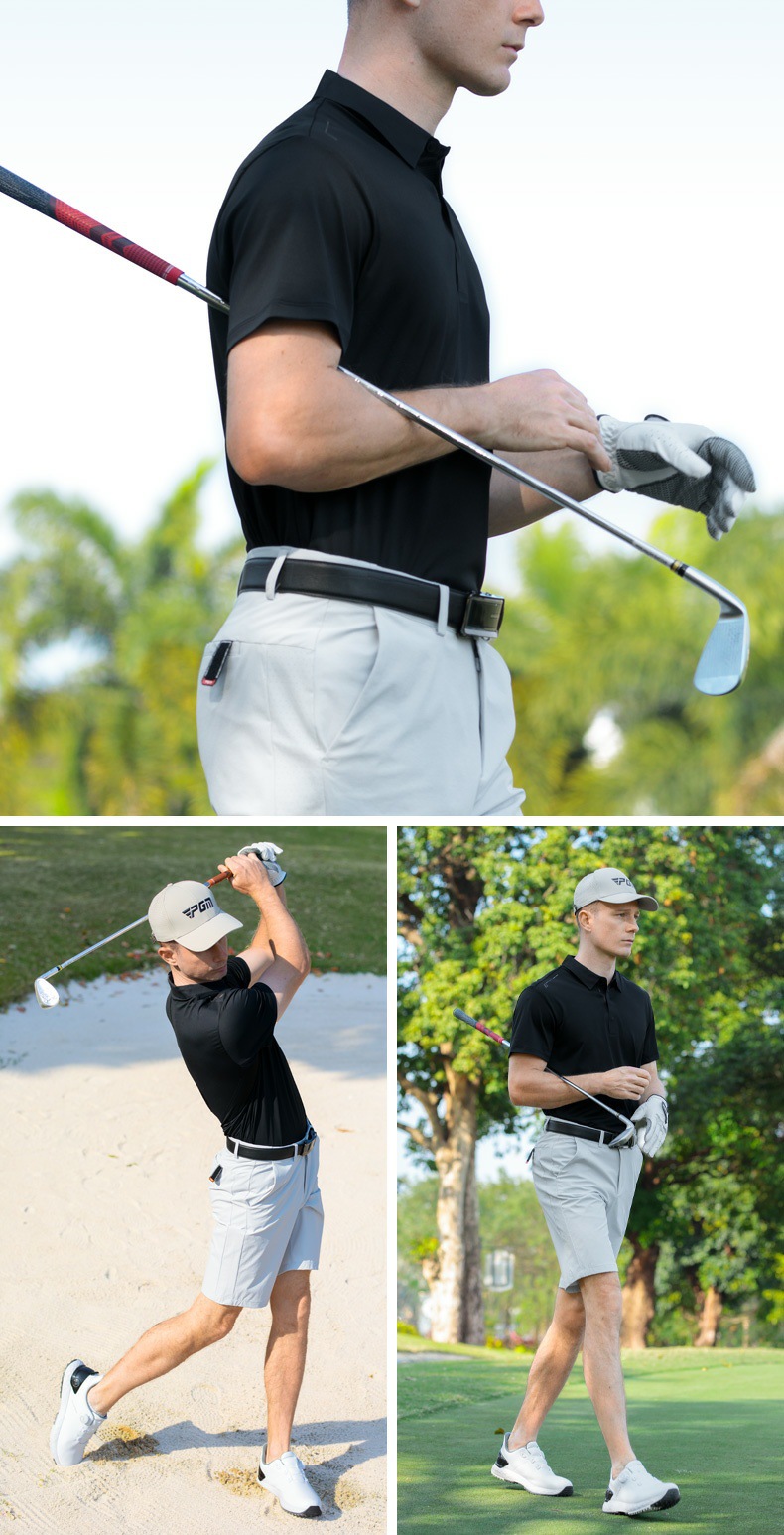 Áo polo golf nam tay ngắn chất liệu nhanh khô, cổ áo liền mạch, cảm giác mát lạnh — YF778 Ice Crystal Blue Tay ngắn [Cổ áo liền mạch/lỗ laser/cảm giác mát khi chạm vào da], YF778 tay ngắn màu đen [cổ áo liền mạch/lỗ laser/cảm giác mát khi chạm vào da], YF778 tay ngắn màu trắng [cổ áo liền mạch/lỗ laser/cảm giác mát khi chạm vào da] chi tiết 17
