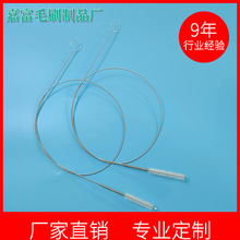 输尿管刷导管刷管道刷弹黄刷加长可折弯清洗刷304不锈钢尼龙毛刷