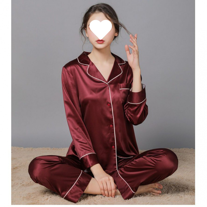 버건디 긴소매