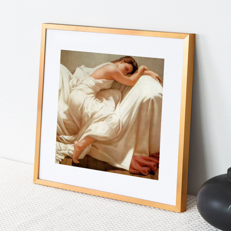 Square aluminum alloy picture frame square 16-inch hanging Square 20-inch hanging factory wholesale mounting metal photo frame custom size