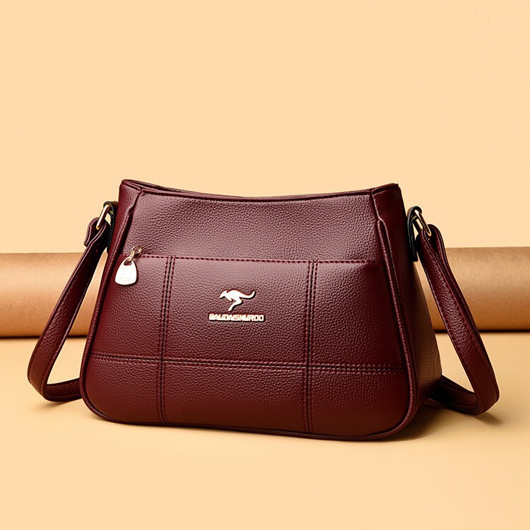 Cross-Border Women's Bag 2025 New Trendy Fashion Crossbody Bag Middle-Aged Mother Versatile Shoulder Bag Simple Casual Square Bag Cross-Border Women's Bag 2025 New Trendy Fashion Crossbody Bag Middle-Aged Mother Versatile Shoulder Bag Simple Casual Square Bag