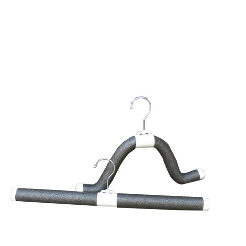 BB4C Wholesale Clothing Store Foam Plastic Clothes Hanger Colorful Bendable Sponge Clothes Hanger Children Adult Sponge