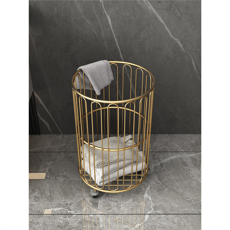 Light Luxury Laundry Basket Bathroom Laundry Hamper Dirty Clothes Storage Bin Hotel Guesthouse Laundry Basket Large Miscellaneous Items
