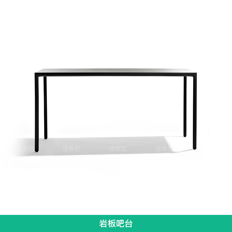 Mesa y sillas de bar de aleación de aluminio para exteriores, taburetes altos para terraza de jardín al aire libre, de alta gama para hoteles y clubes. image 7