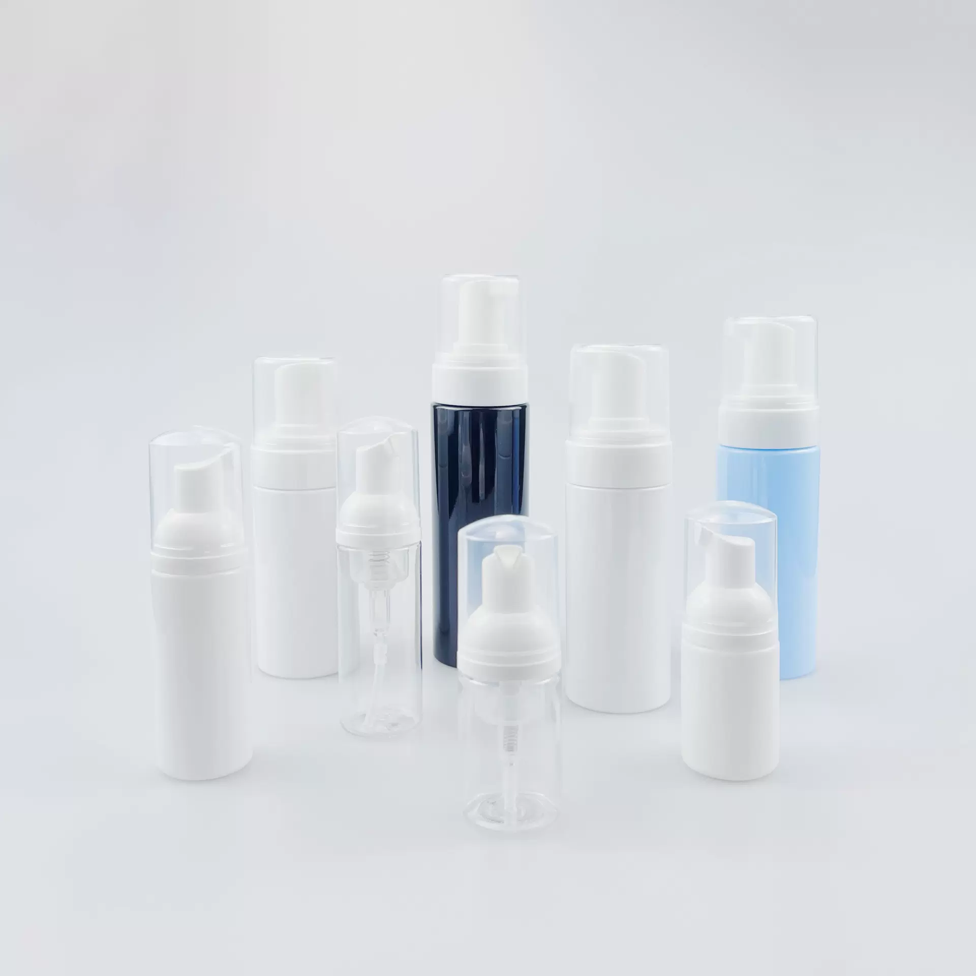 厂家供应30ml50ml150ml200ml泡沫泵瓶慕斯起泡瓶洗面奶分装瓶