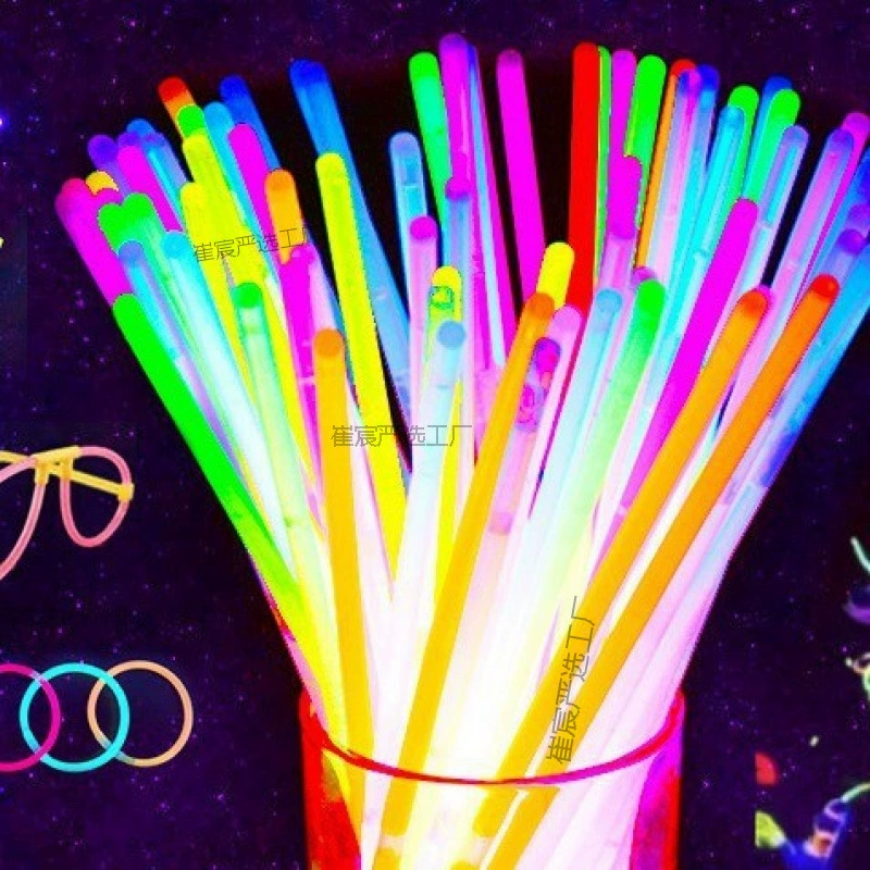 Браслет одноразовый светящийся для вечеринок, флуоресцентная палочка, светящийся свет для мероприятий, палочка для сбора рук, ночная подсветка