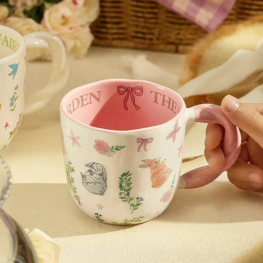 陶瓷杯 卡通 咖啡杯牛奶杯 喝茶泡茶热饮冷饮 高颜值 办公室家用