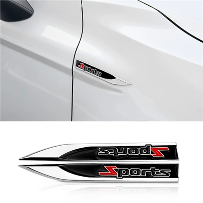 Car fender blade decorative sticker, Car logo
