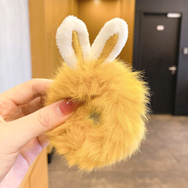 토끼귀 봉제머리끈 [강황]