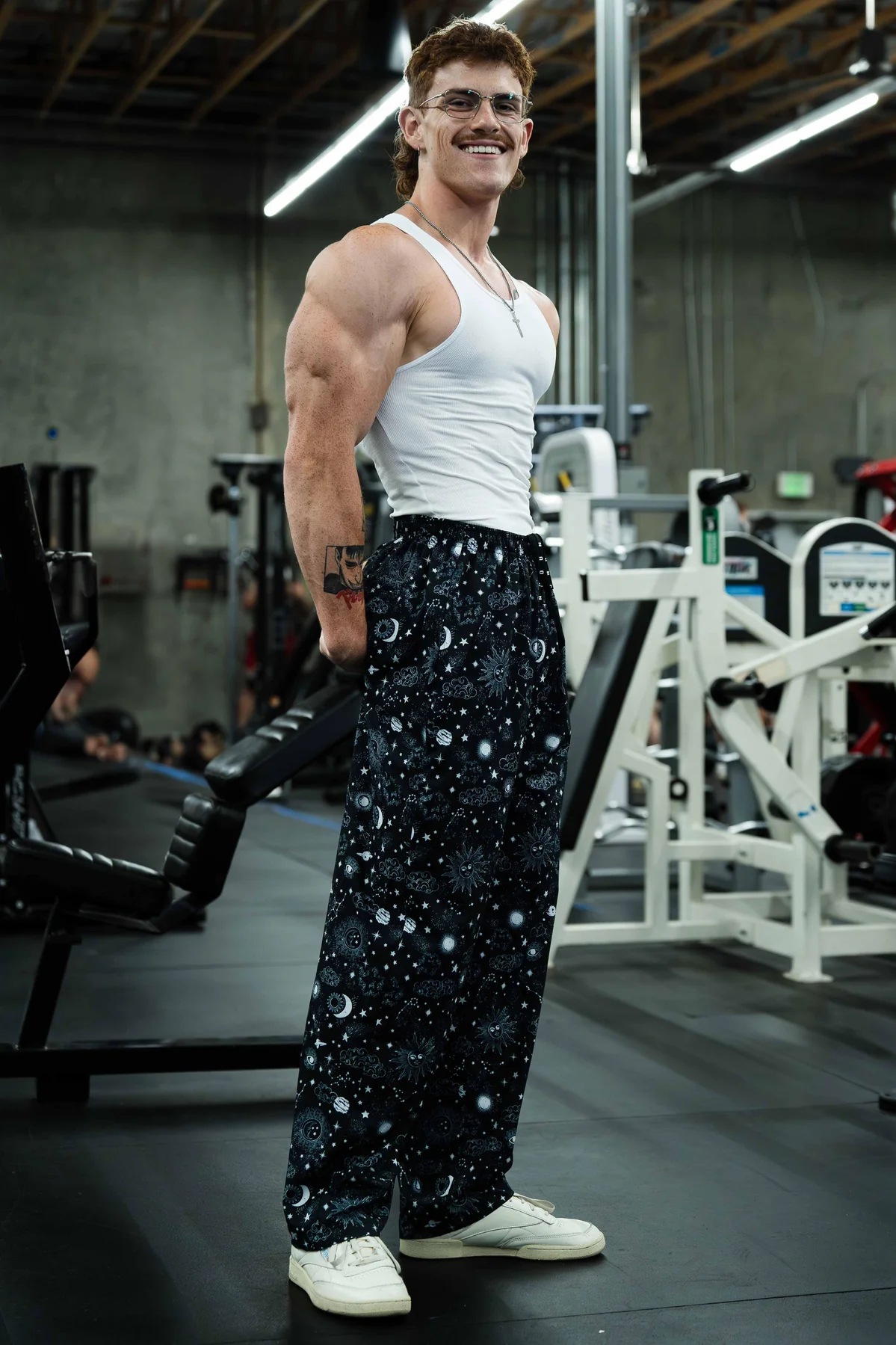 American Style Retro Thin Trousers for Men Summer Autumn Breathable Quick-Drying Loose Sports Pants Fitness Casual Digital Printed Pants_voghion.com