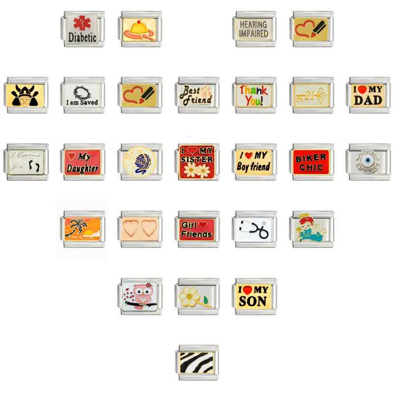 2025 New Italian Module Bracelet Cys Single Pendant Accessories