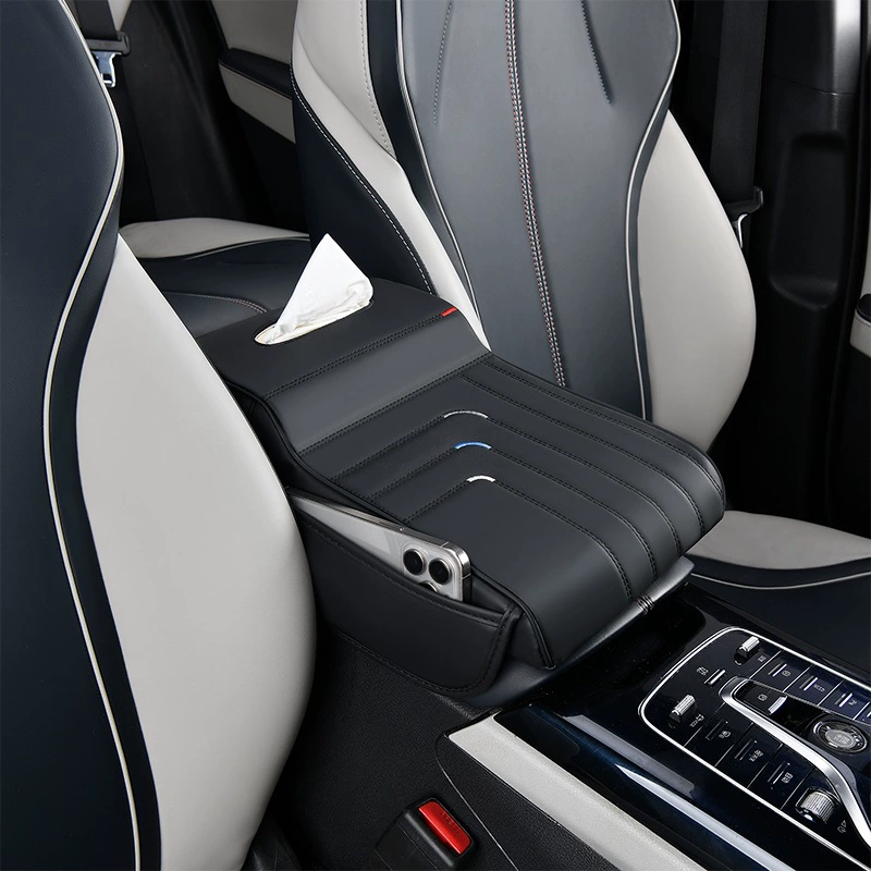 Новый автомобиль подлокотник коврик для чехла с хлопком памяти подлокотник для повышения коврик с бумажной коробкой для полотенец ручной чехол для интерьера автомобиля
