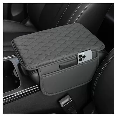 Armrest Box Pad Booster Pad, Armrest box - gray-diamond-armrest-box