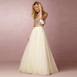 5层网纱森系街拍半身裙齐地舞台演出走秀纱裙新娘DIY女士搭配长裙