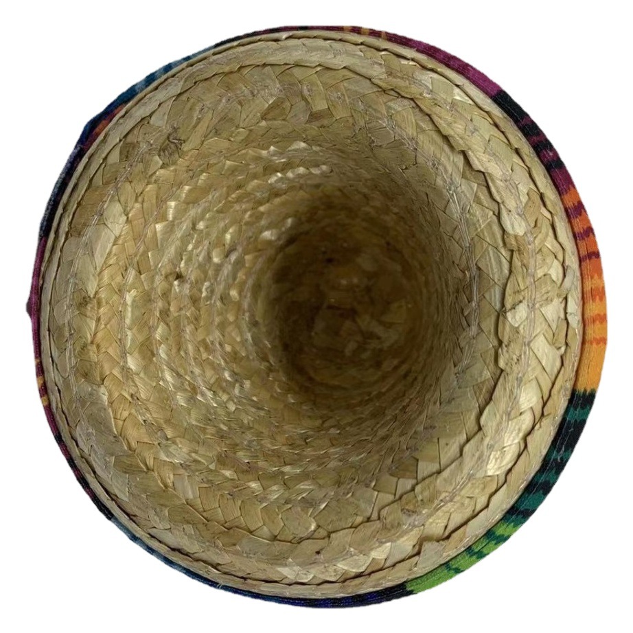 Carnival holiday birthday pet hat mini Mexican straw hat small toy hat covered straw straw woven hand-woven