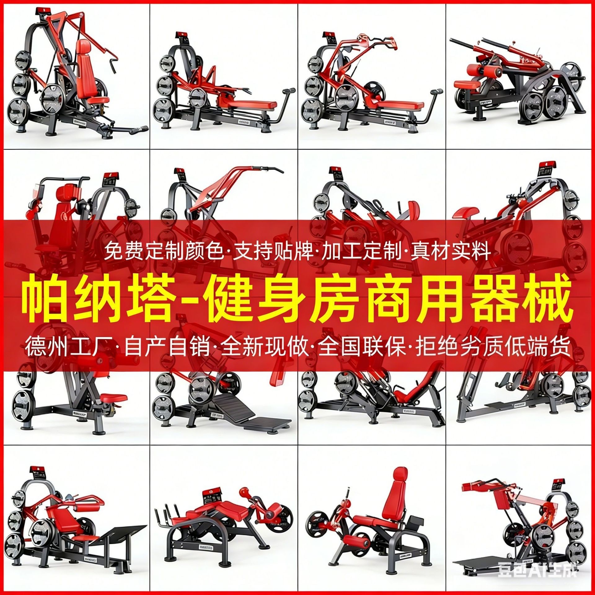 Equipos de gimnasio Panata, clip de gimnasio comercial, entrenamiento de pecho, levantamiento de espalda y cadera, conjunto completo de equipos de gimnasio de inserción panattaa.