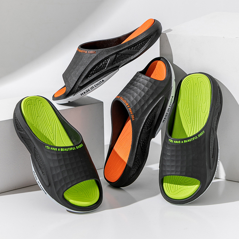 2023 New Slippers for Men for Summer Outerwear Internet Celebrity Soft-soled Non-slip and Wear-Resistant Sports Thick-soled Sandal Slippers