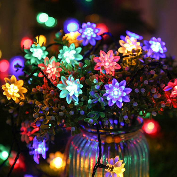 Birthday Romantic Flower Plastic Party String Lights display picture 1
