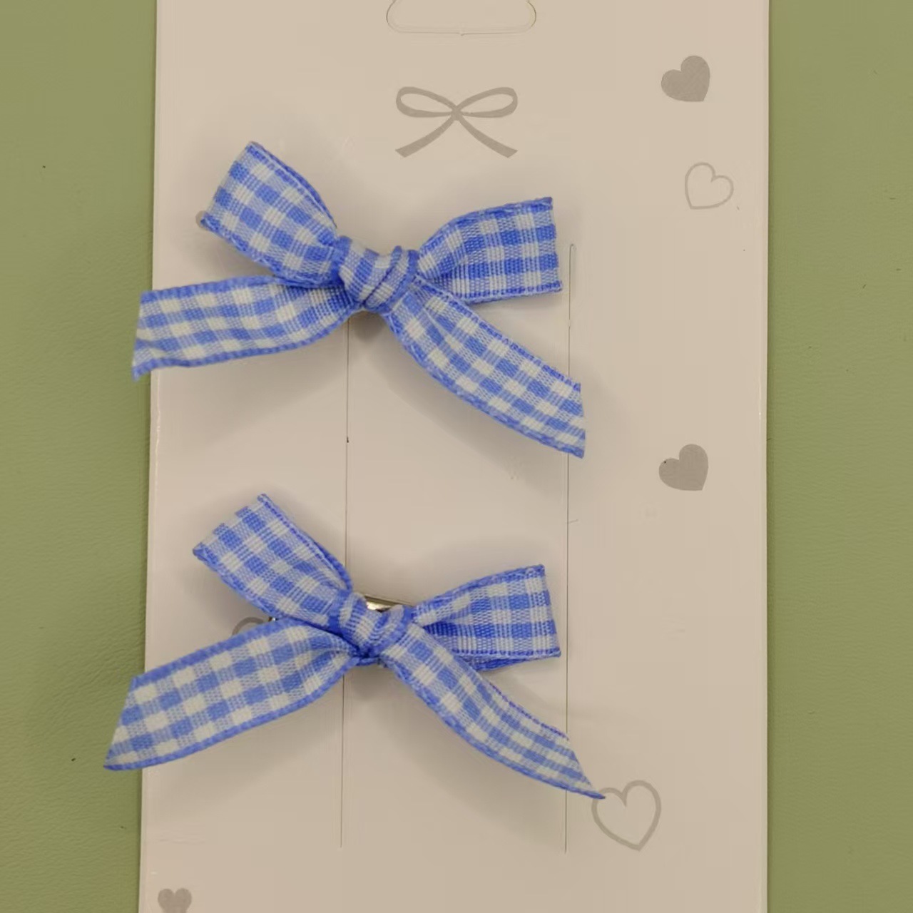 4CM 체크무늬 블루 1개