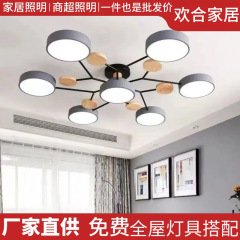 北欧客厅灯吸顶灯现代简约房间卧室吸顶灯创意个性马卡龙吸顶灯具
