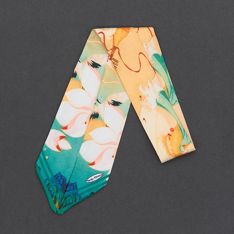 Una pieza de cabello combinado con mano coreana francesa joyería de bolsas de pañuelo largo joyería de cabello correa larga correa de cabello