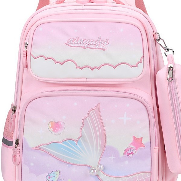 Mochila infantil de alta calidad de dibujos animados creativos serie espacial 6 - 12 años de edad para hombres y mujeres de doble hombro multicapa mochila de espalda