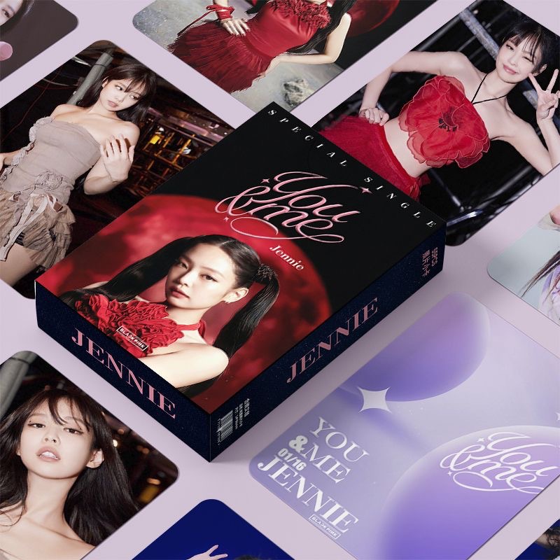 Jennie Laser Mini Cards, 55 Pieces | Jennie Kim "Jinny" Polaroid & Lomo Card Accessories | Personalized Album with DIY Printing