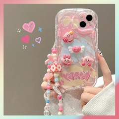 适用苹果16手机壳15pro粉色公仔iphone14promax镜头全包13软17AIR