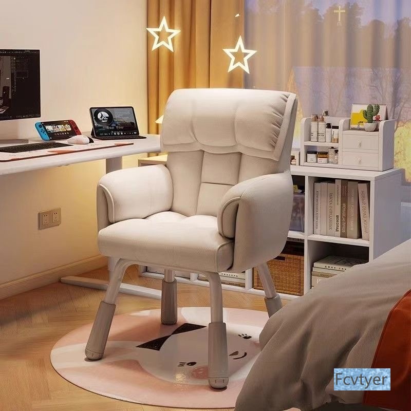 Singularity Dormitory Sedentary College Student Chair Backrest Comfortable Computer Chair Learning Makeup Swivel Stool Sofa Chair Desk