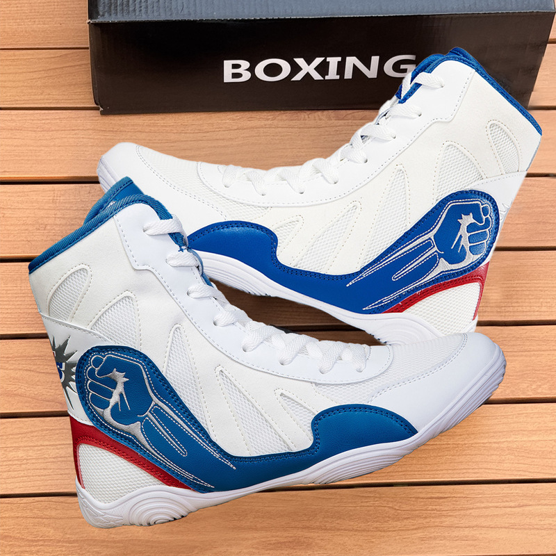 Professional Wrestling Shoes, Sanda Fighting Shoes, Non-Slip and Wear-Resistant Martial Arts Training Boxing Shoes, Taekwondo Muay Thai Men's Fighting Shoes Professional Wrestling Shoes, Sanda Fighting Shoes, Non-Slip and Wear-Resistant Martial Arts Training Boxing Shoes, Taekwondo Muay Thai Men's Fighting Shoes