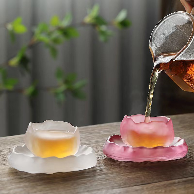 Taza de té pequeña del Dragon Boat Festival, taza de vidrio cocido congelado, taza de sake, taza de maestro exquisita para damas, taza de té de vidrio, taza de té al por mayor