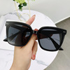 Fashionable sunglasses, glasses solar-powered, Korean style, fitted, internet celebrity