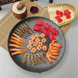 仿真迷你小虾螃蟹海鲜基围虾明虾虾尾虾仁模型玩具食物展示道具