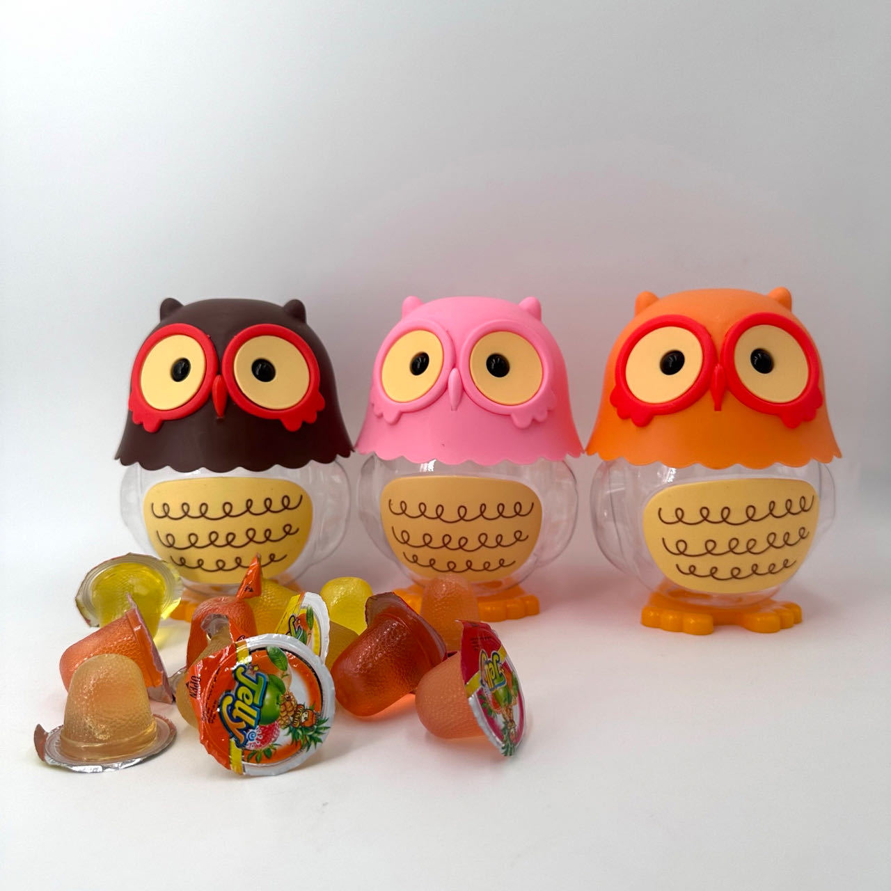 ¡¡ los fabricantes suministran directamente muestras de latas de caramelos de Jalea de dibujos animados creativos!