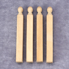 1:12人形屋dollhouseミニ家具ガーデンマイクロシーンアクセサリー素地車木柱4本1袋