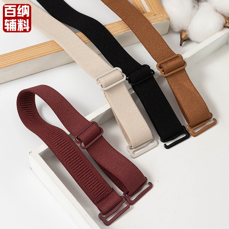 1.8CM black adjustable car headrest elastic band double 9 buckle detachable non-slip underwear shoulder strap pillow accessories