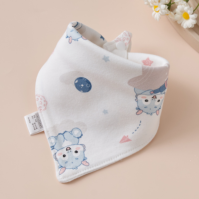 Baby algodón toalla de saliva toallas triangulares bebés recién nacidos anti-vomitación de leche buckle ultra suave buckle otoño invierno