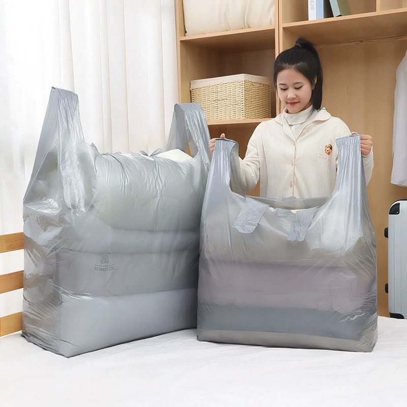 Capacious pack for moving, disposable duvet, dustproof storage bag