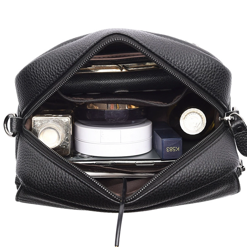 Phone bag, leather one-shoulder bag, for import, genuine leather, high-end, cowhide