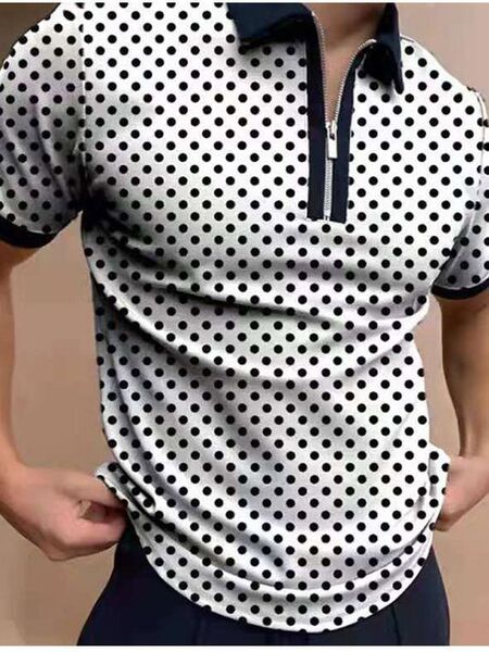 polo for leisure with zipper
