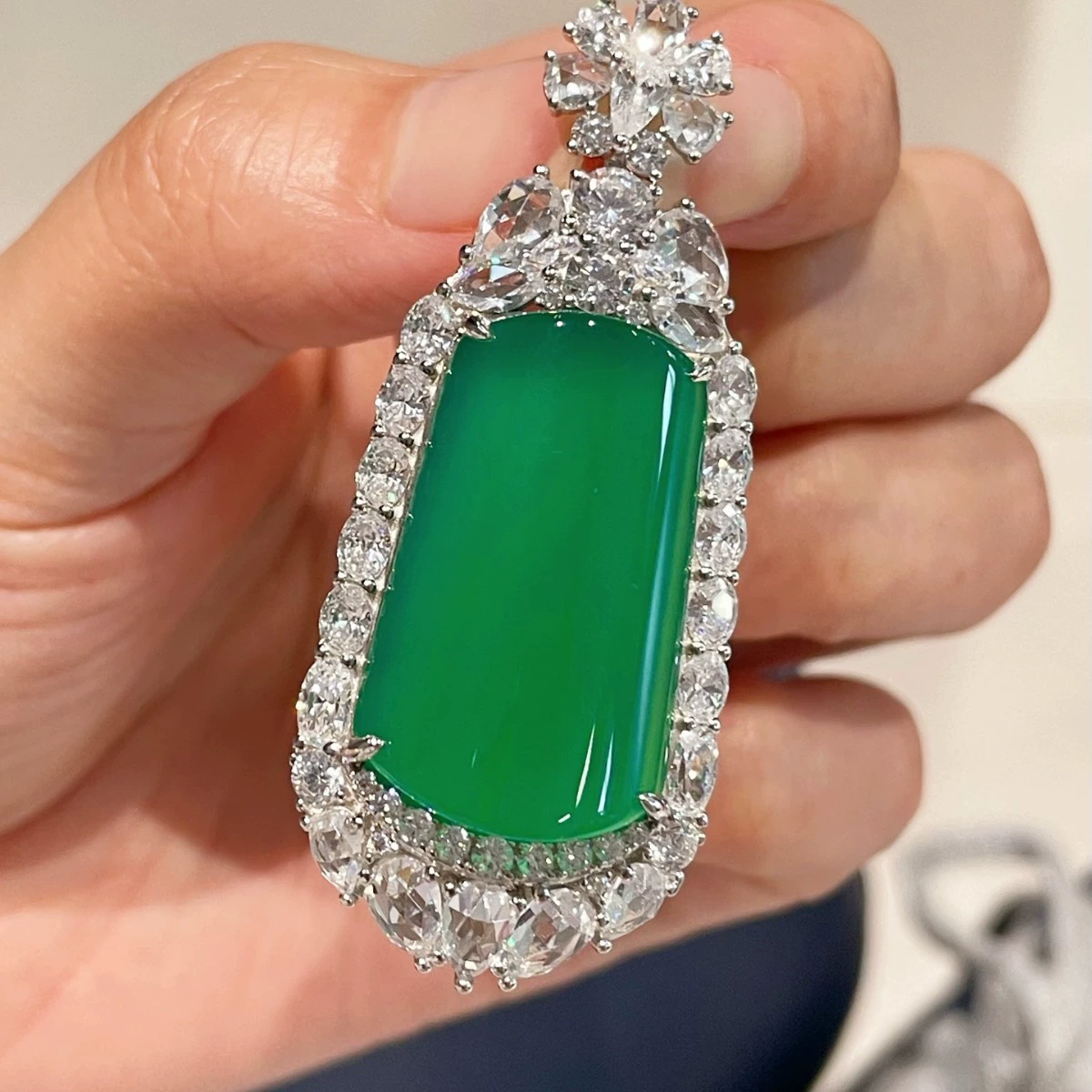 Органический подвесной jade, интернет-знаменитость, образец серебро 925, китайский стиль