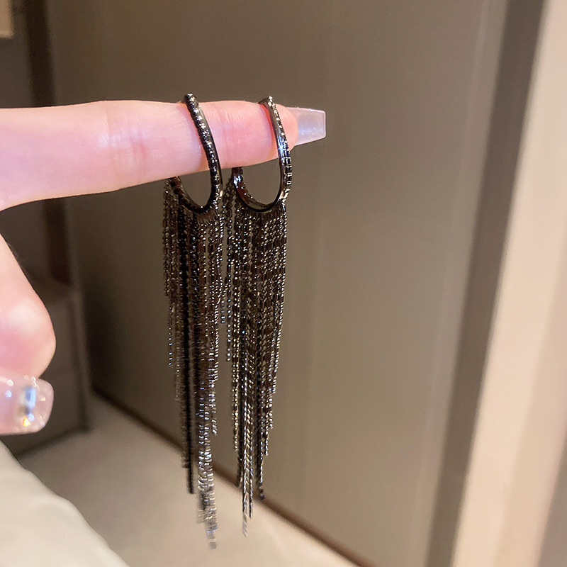 20# Silver Needle-Gun Black-Black Tassel