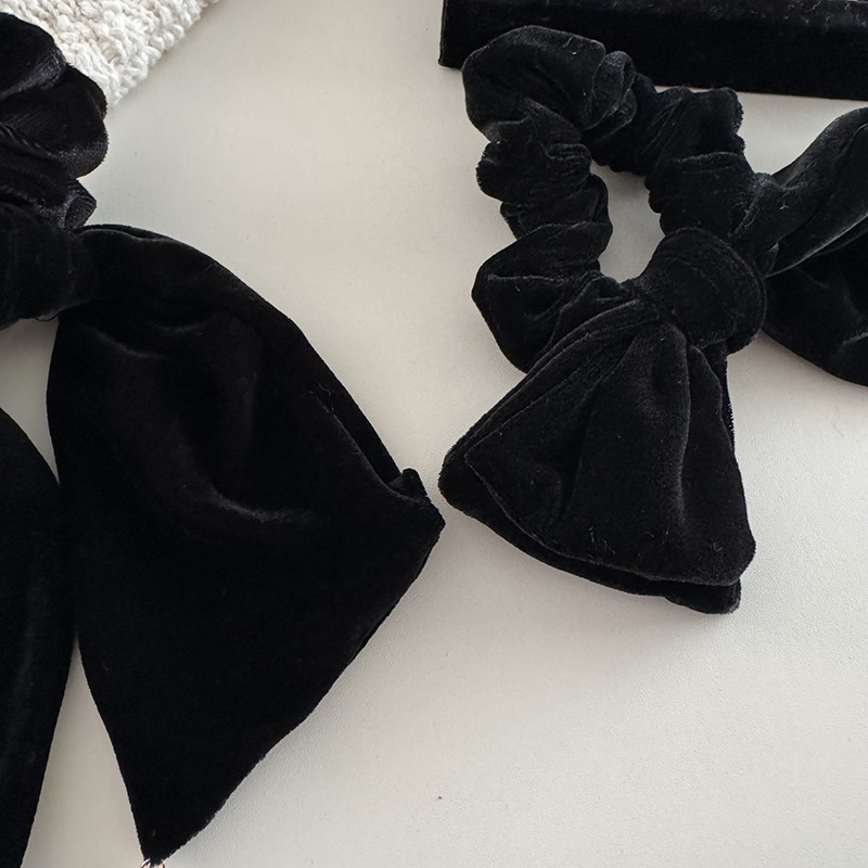 Nastro pendente in velluto nero con perle, stile fascia per capelli, corda per capelli, elegante, retrò, in velluto, copricapo tutto-fiammifero, copricapo a fiori_voghion.com