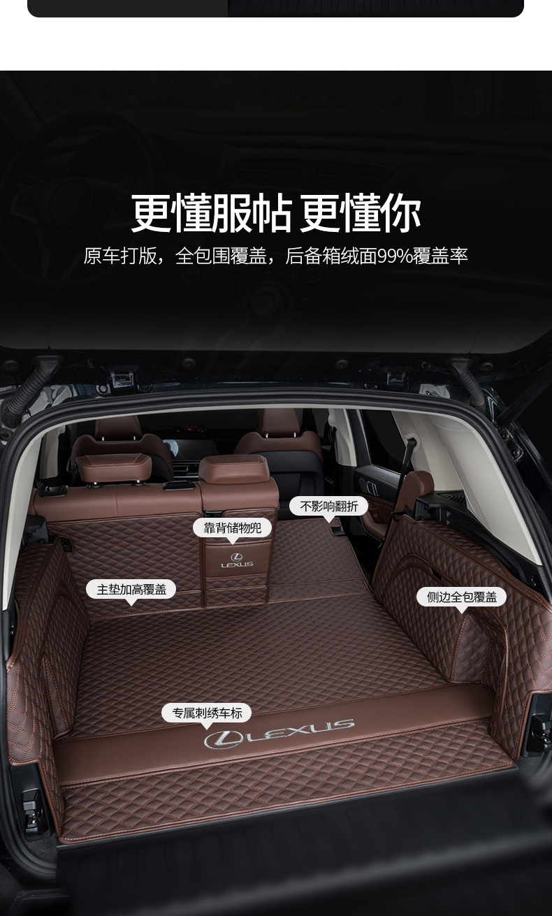 For Lexus rx300 rx350h es 200 300h RZ450e nx350h ux trunk mat