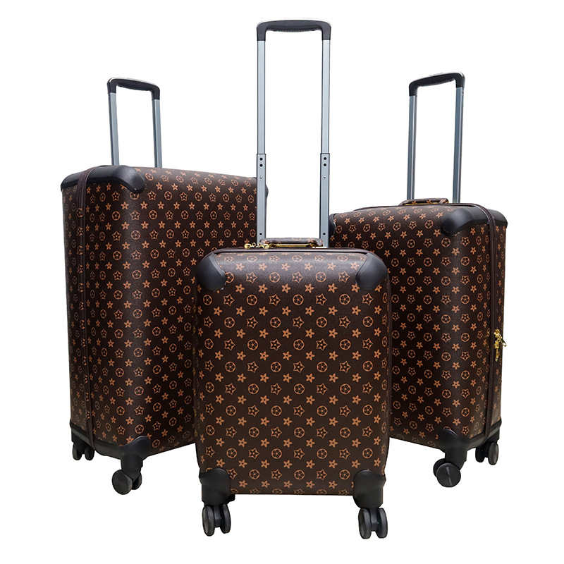 Una caja de material Pu de la Caja de trolley de 20 / 24 / 28 pulgadas con rueda universal silenciosa a prueba de humedad y resistencia a la caída