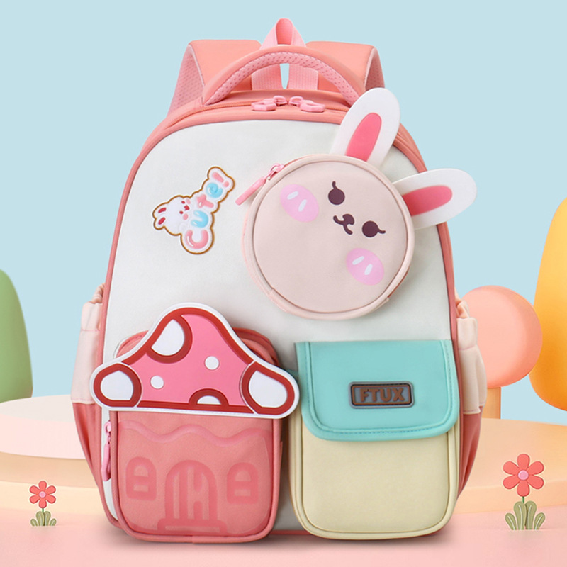 Bolsos lindos para niñas preescolares respirables de dibujos animados para niños mochilas de jardín de infantes para niños y niñas