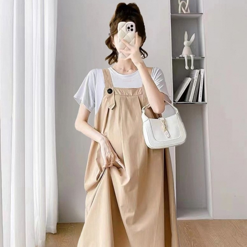 싱글 스커트 살구색 6G