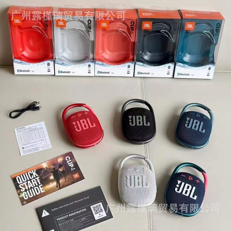 Jb Clip4 Wireless Bluetooth Speaker Portable Hanging Buckle Audio Mini Subwoofer Waterproof