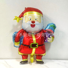 新款大号造型礼物圣诞老人铝膜气球新年圣诞节派对装饰氦气球批发