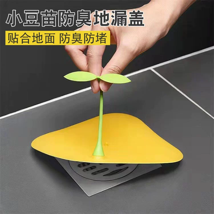 Крышка для слива в виде мультяшного персонажа для проращенных бобов, оптом в наличии, защита от насекомых и запаха для туалетов и ванных комнат, силиконовая крышка для слива с защитой от насекомых и запаха.